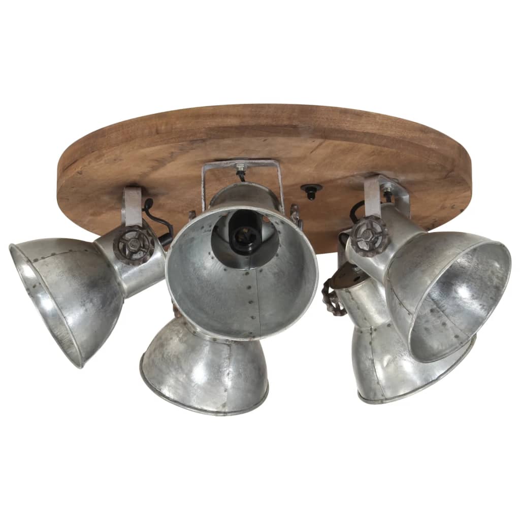 Stropna svjetiljka 25 W vintage srebrna 50 x 50 x 25 cm E27
