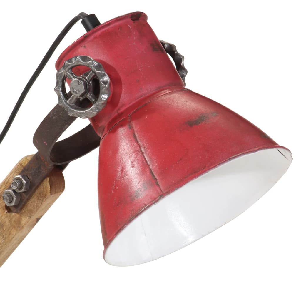 Stolna svjetiljka 25 W pohabano crvena 23x18x96 cm E27
