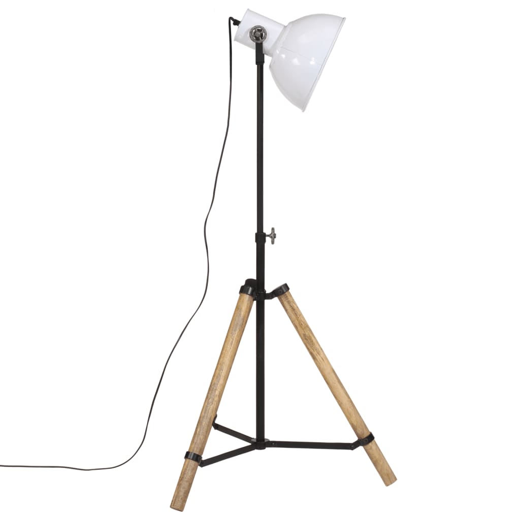 Podna svjetiljka 25 W bijela 75x75x90-150 cm E27