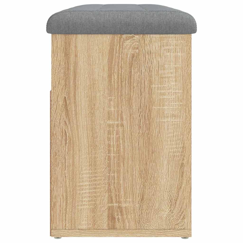 Klupa za cipele boja hrasta 82 x 32 x 45,5 cm konstruirano drvo