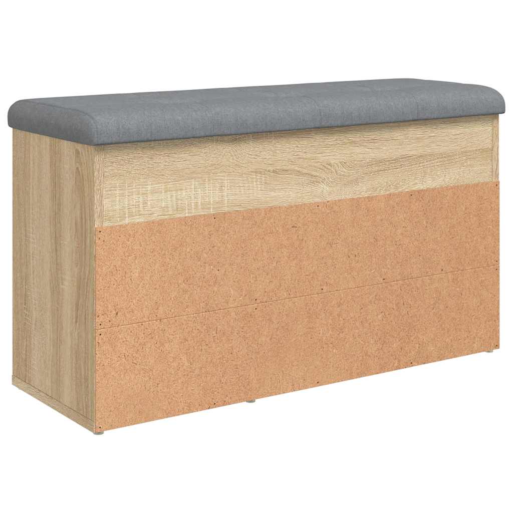 Klupa za cipele boja hrasta 82 x 32 x 45,5 cm konstruirano drvo