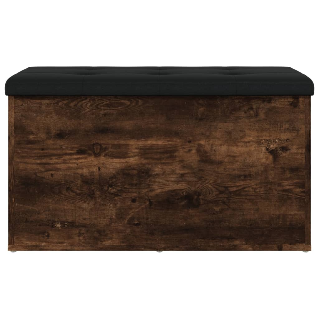 Klupa za pohranu boja hrasta 82x42x45 cm od konstruiranog drva