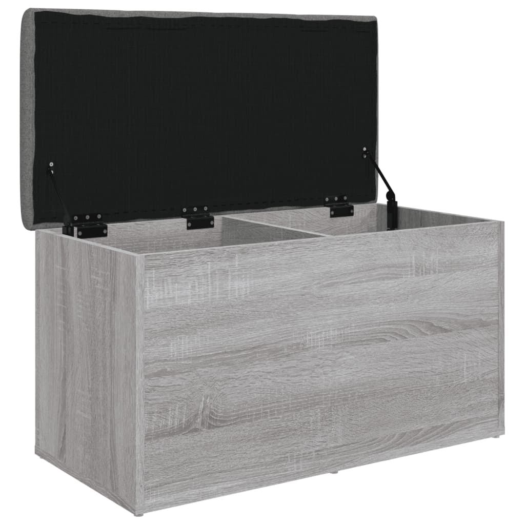 Klupa za cipele siva boja hrasta 82x42x45 cm konstruirano drvo