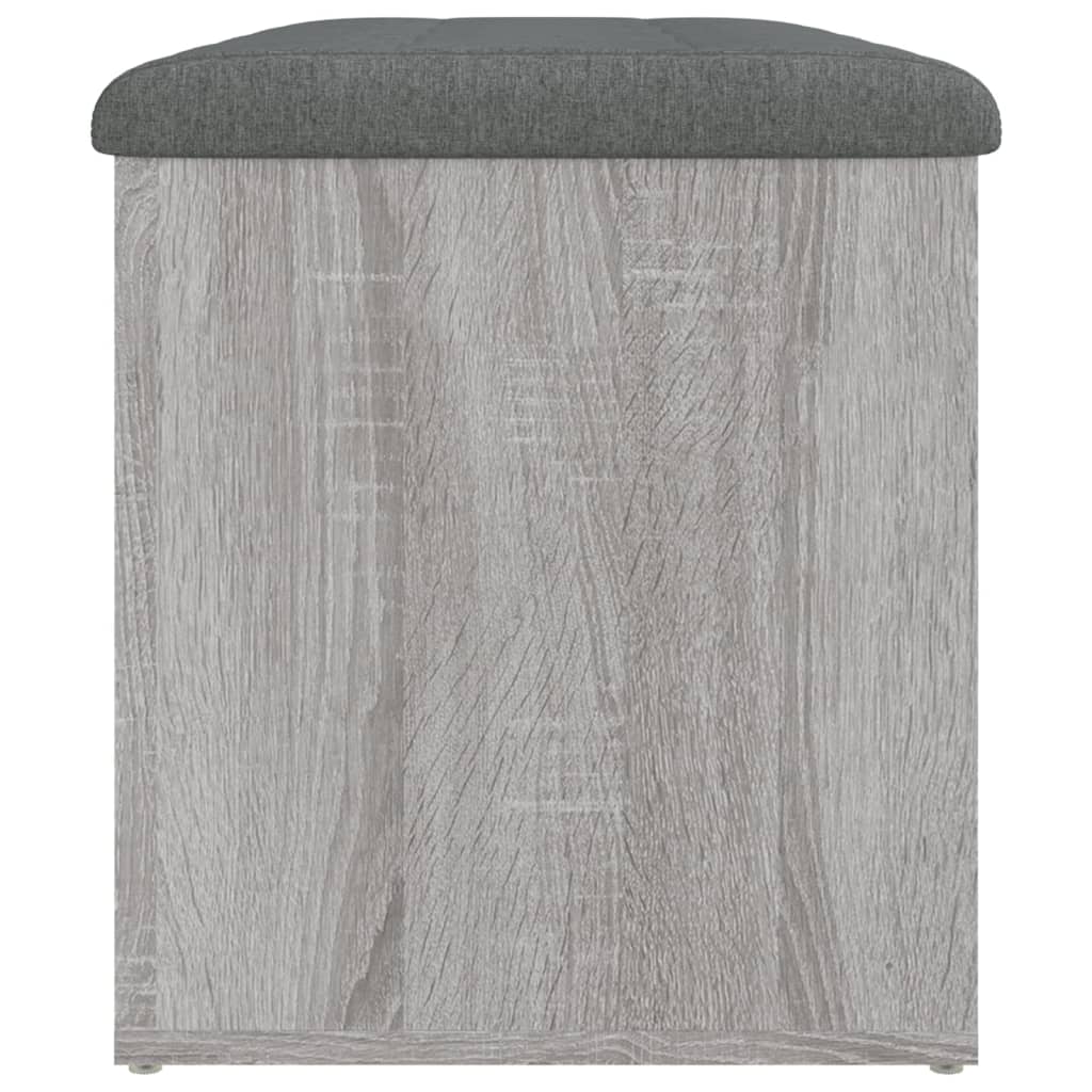 Klupa za cipele siva boja hrasta 82x42x45 cm konstruirano drvo