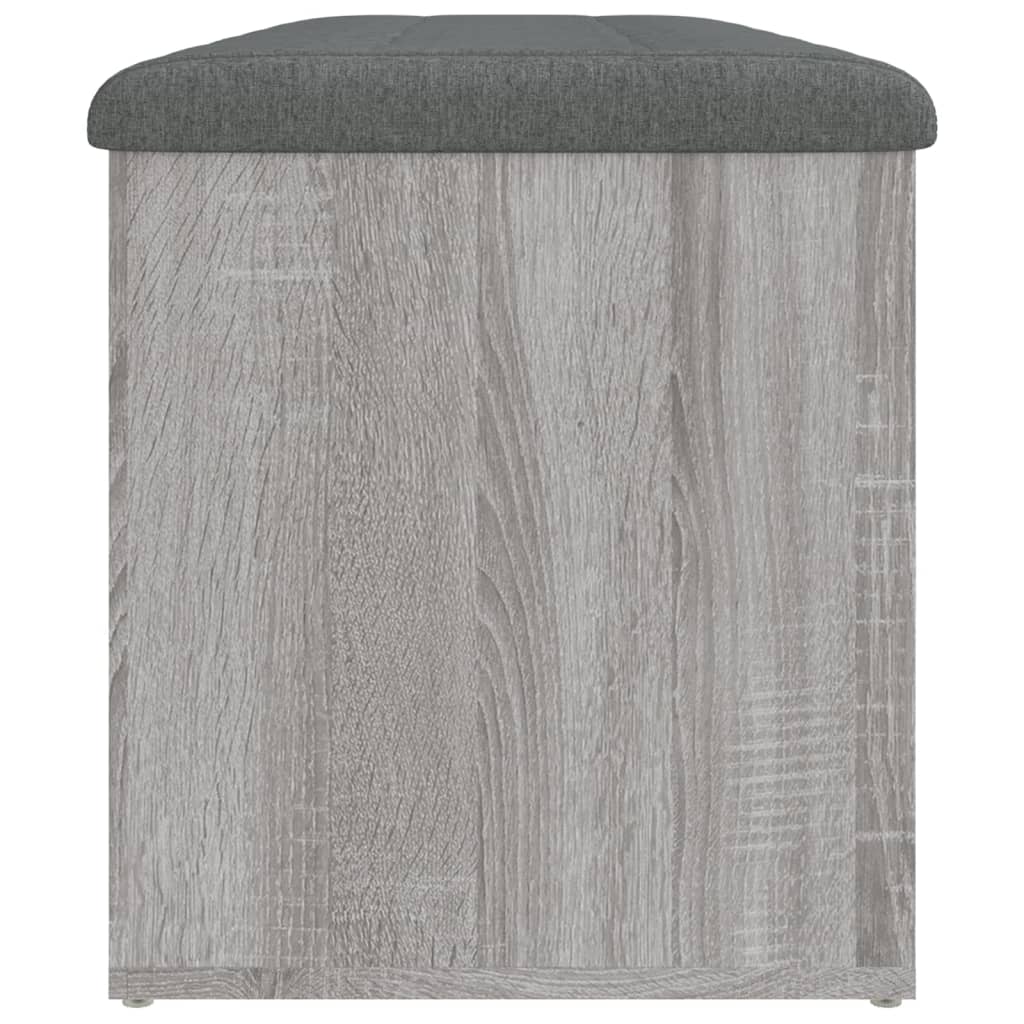 Klupa za cipele siva boja hrasta 102x42x45 cm konstruirano drvo