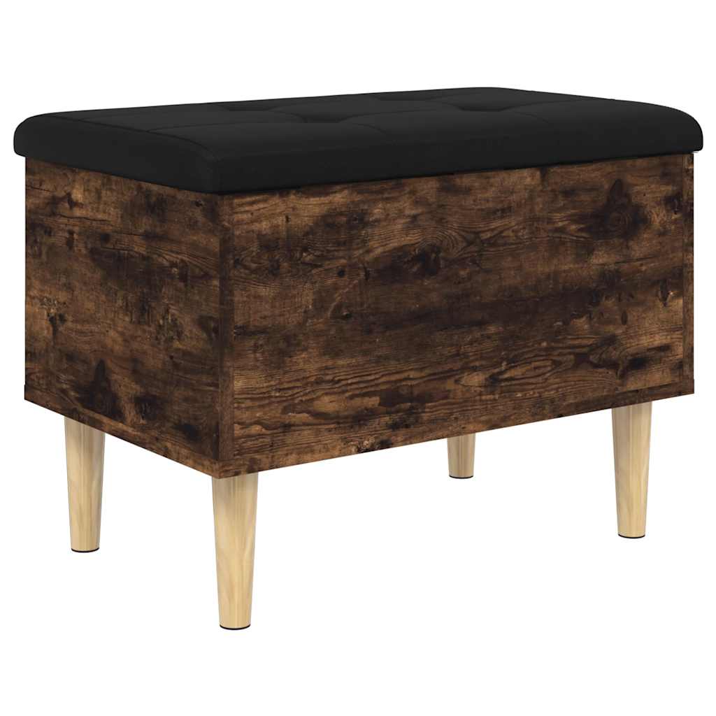 Klupa za pohranu boja hrasta 62x42x46 cm od konstruiranog drva