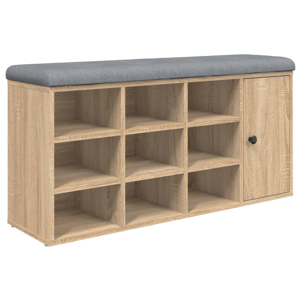 Klupa za cipele boja hrasta 102 x 32 x 50 cm konstruirano drvo