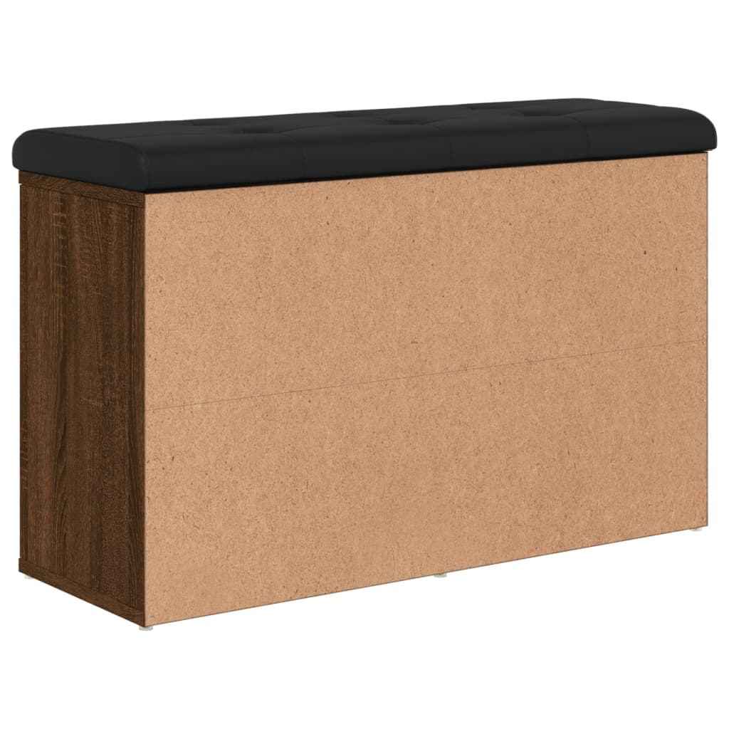 Klupa za cipele smeđa boja hrasta 82x32x50 cm konstruirano drvo