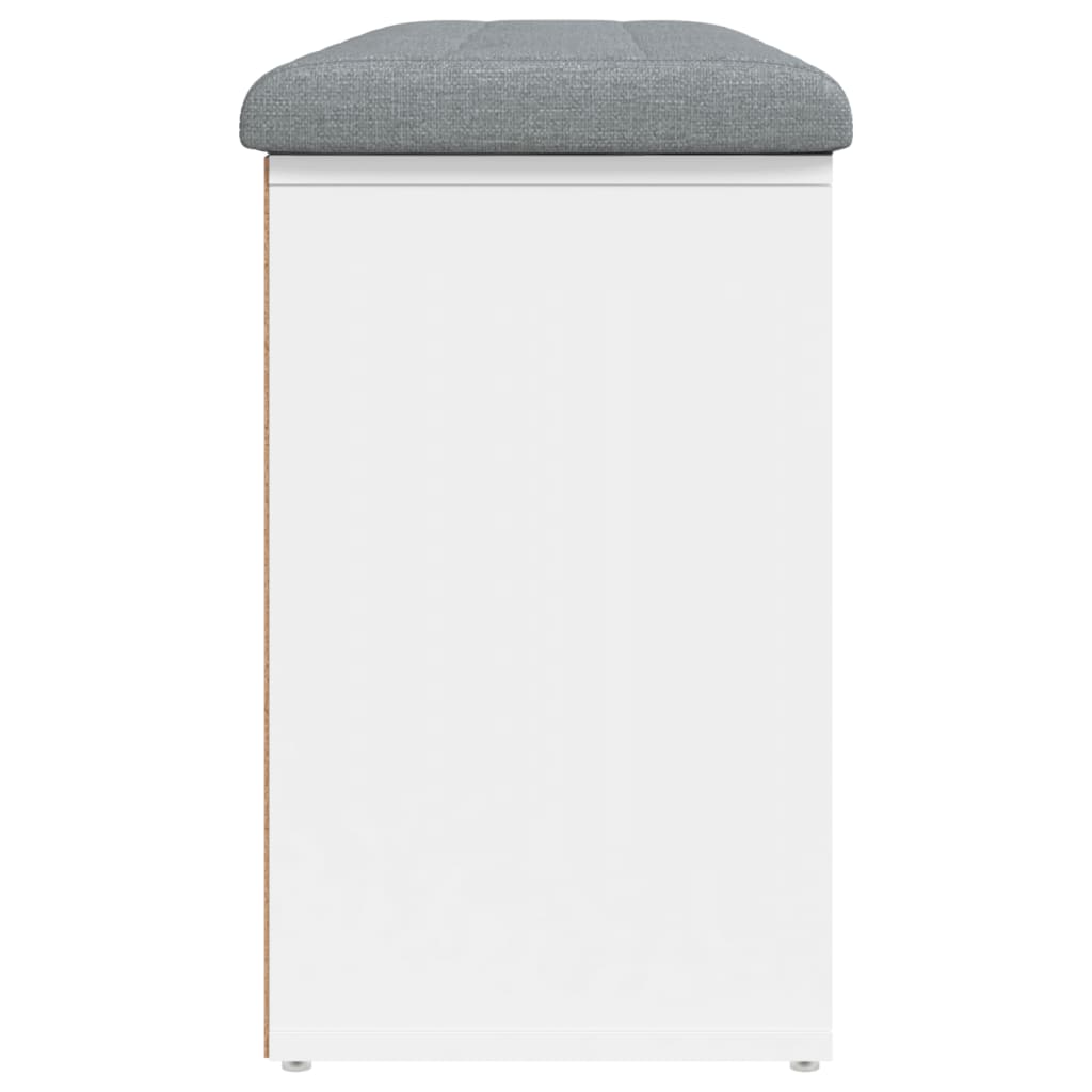 Klupa za cipele bijela 102x32x50 cm inženjerski drvo