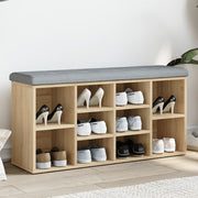 Klupa za cipele boja hrasta 102 x 32 x 50 cm konstruirano drvo