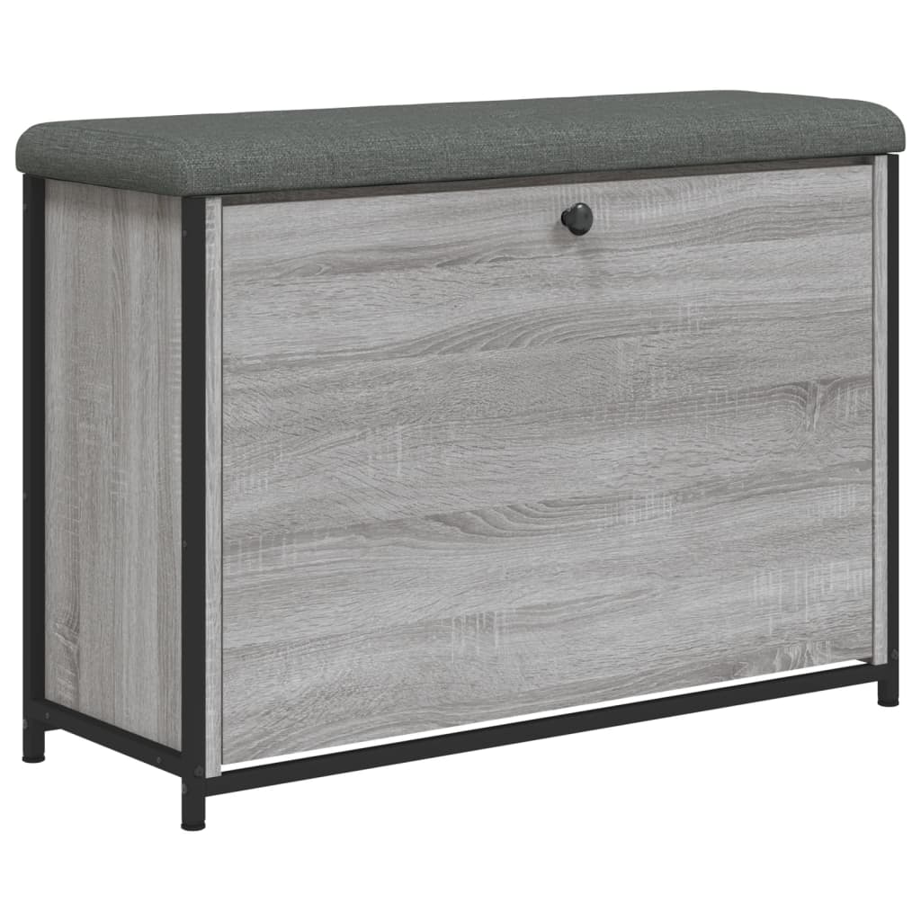 Klupa za cipele s preklopnom ladicom boja hrasta 82x32x56 cm