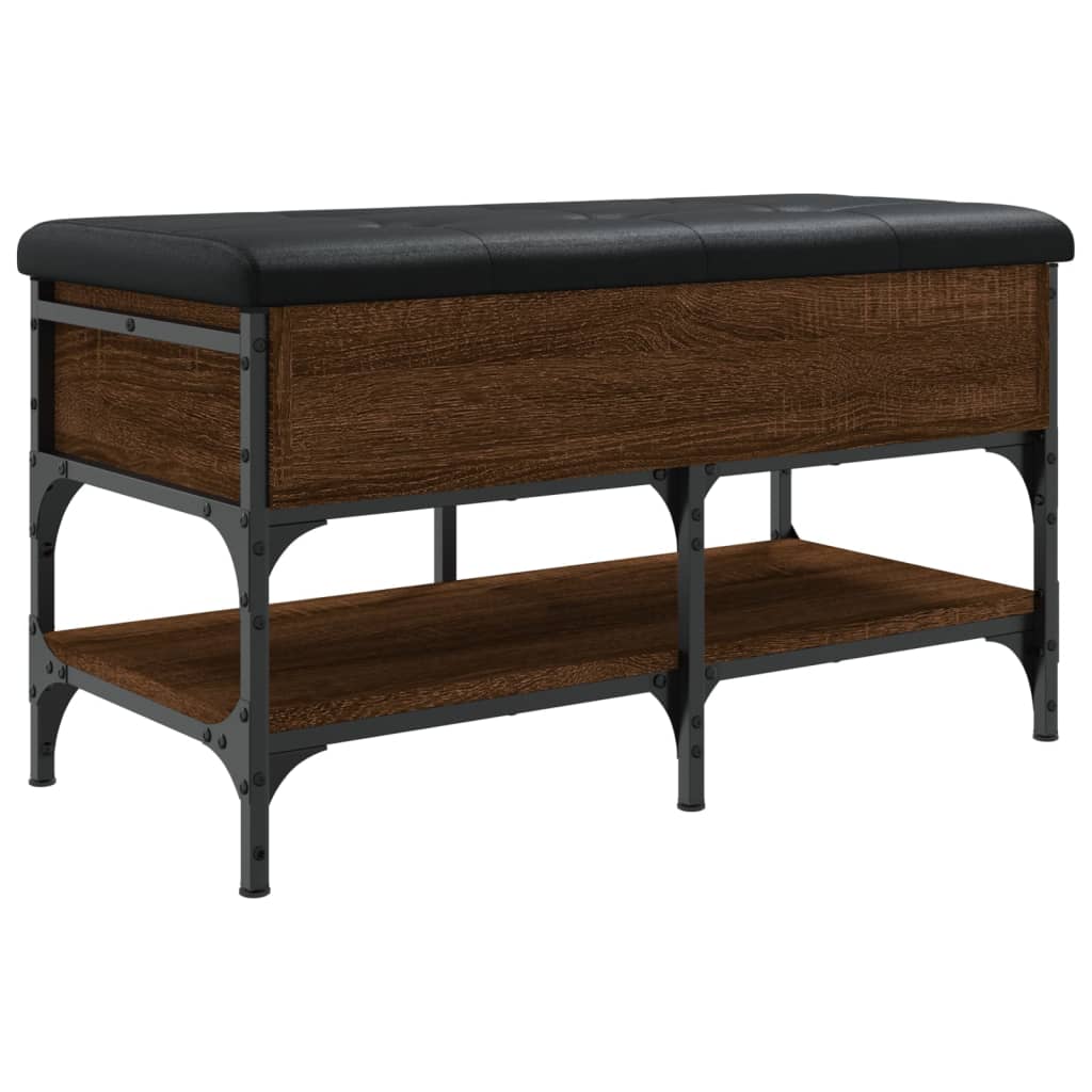 Klupa za cipele boja hrasta 82x42x45 cm od konstruiranog drva