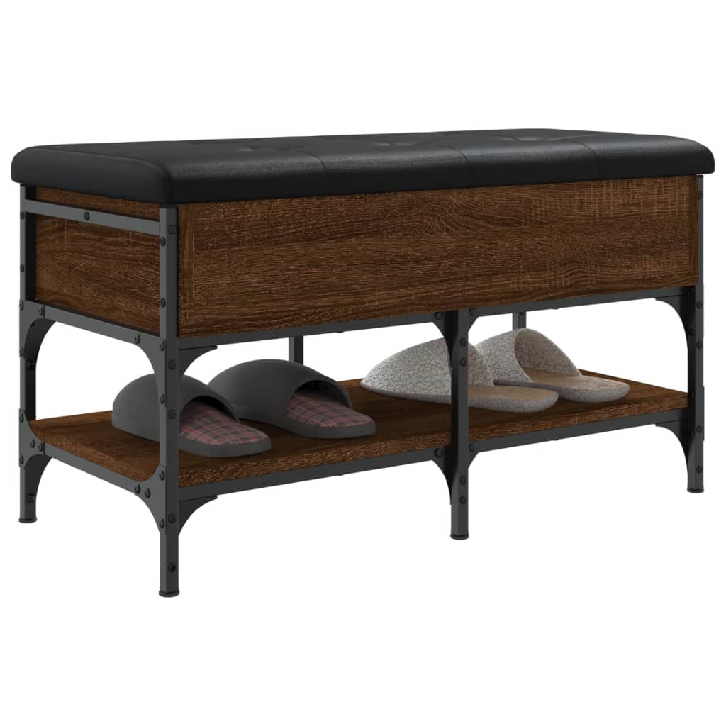 Klupa za cipele boja hrasta 82x42x45 cm od konstruiranog drva