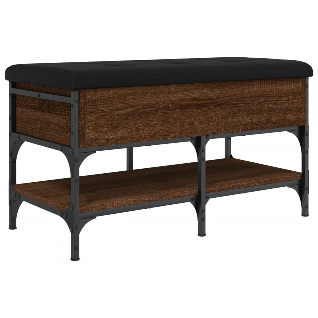 Klupa za cipele boja hrasta 82x42x45 cm od konstruiranog drva