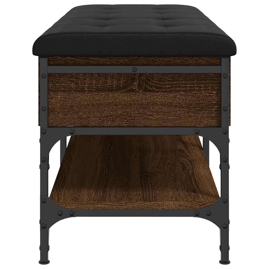 Klupa za cipele boja hrasta 102x42x45 cm od konstruiranog drva