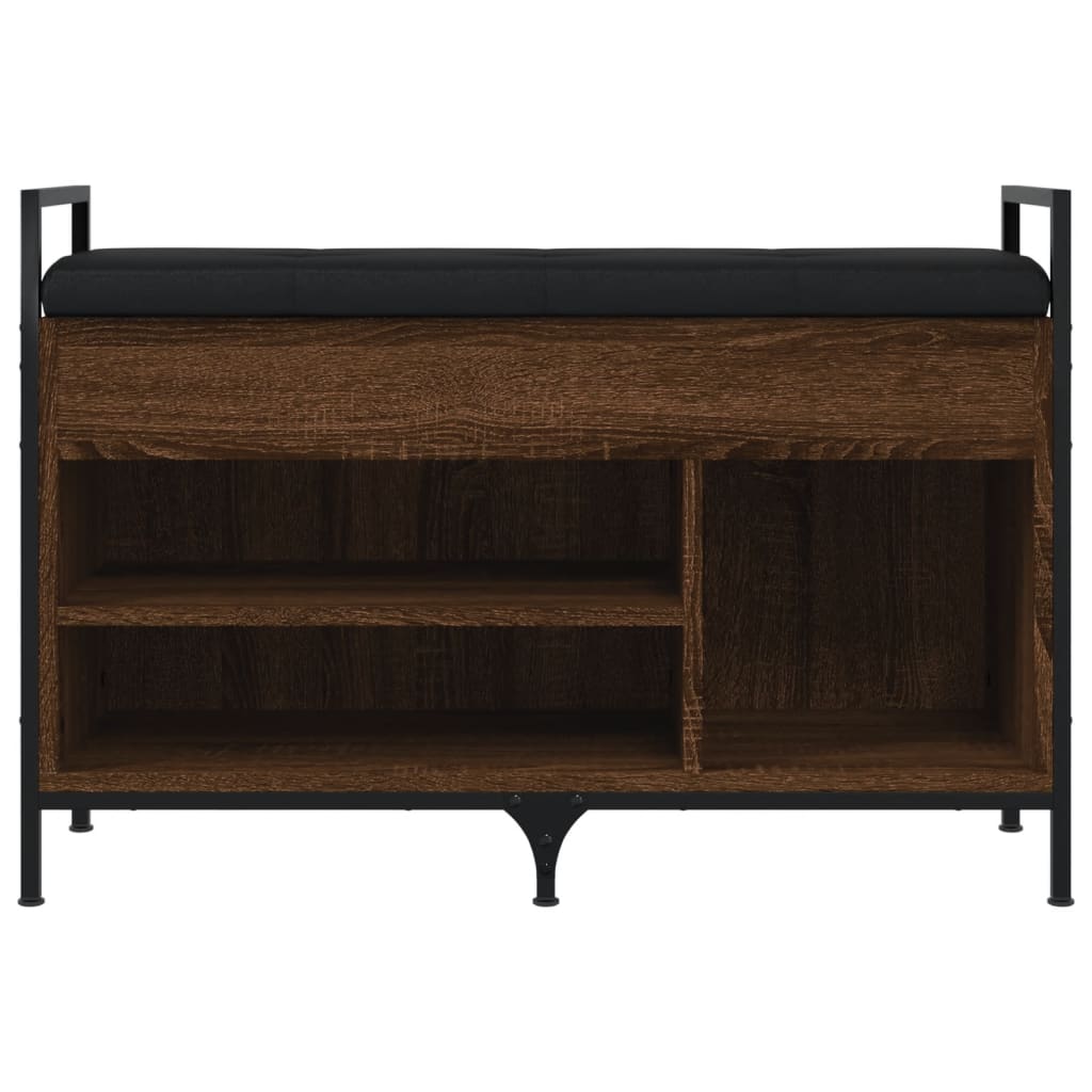 Klupa za cipele boja smeđeg hrasta 85,5x32x57,5 cm drvena