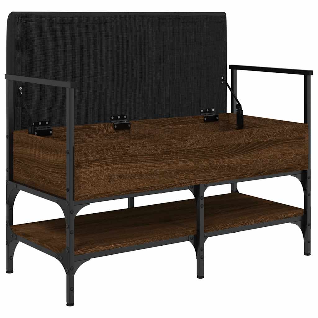 Klupa za cipele boja smeđeg hrasta 85,5x42x57,5 cm drvena