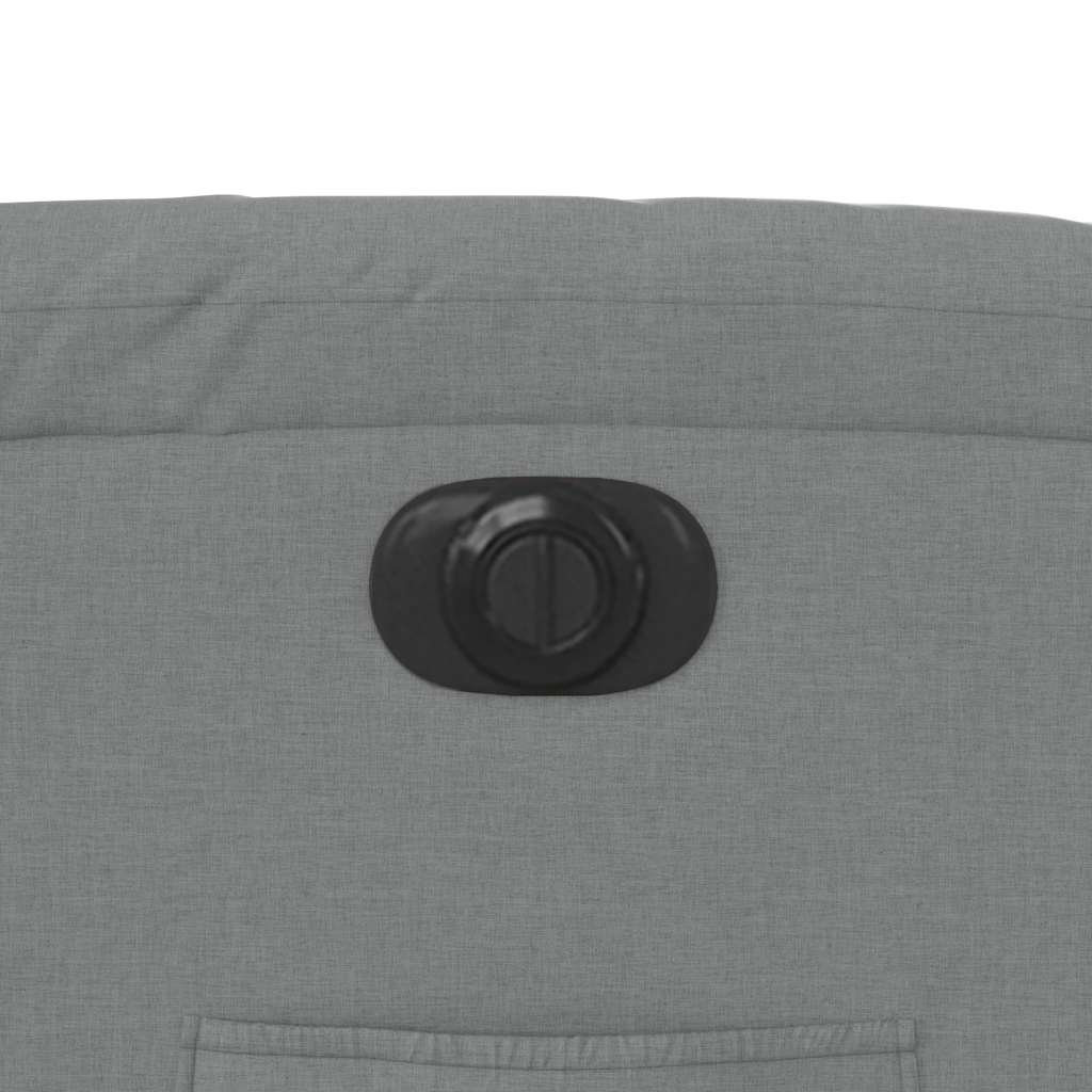 Električni naslonjač na podizanje svjetlosivi od tkanine