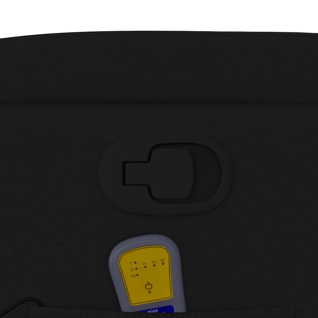 Masažna fotelja, crna tkanina