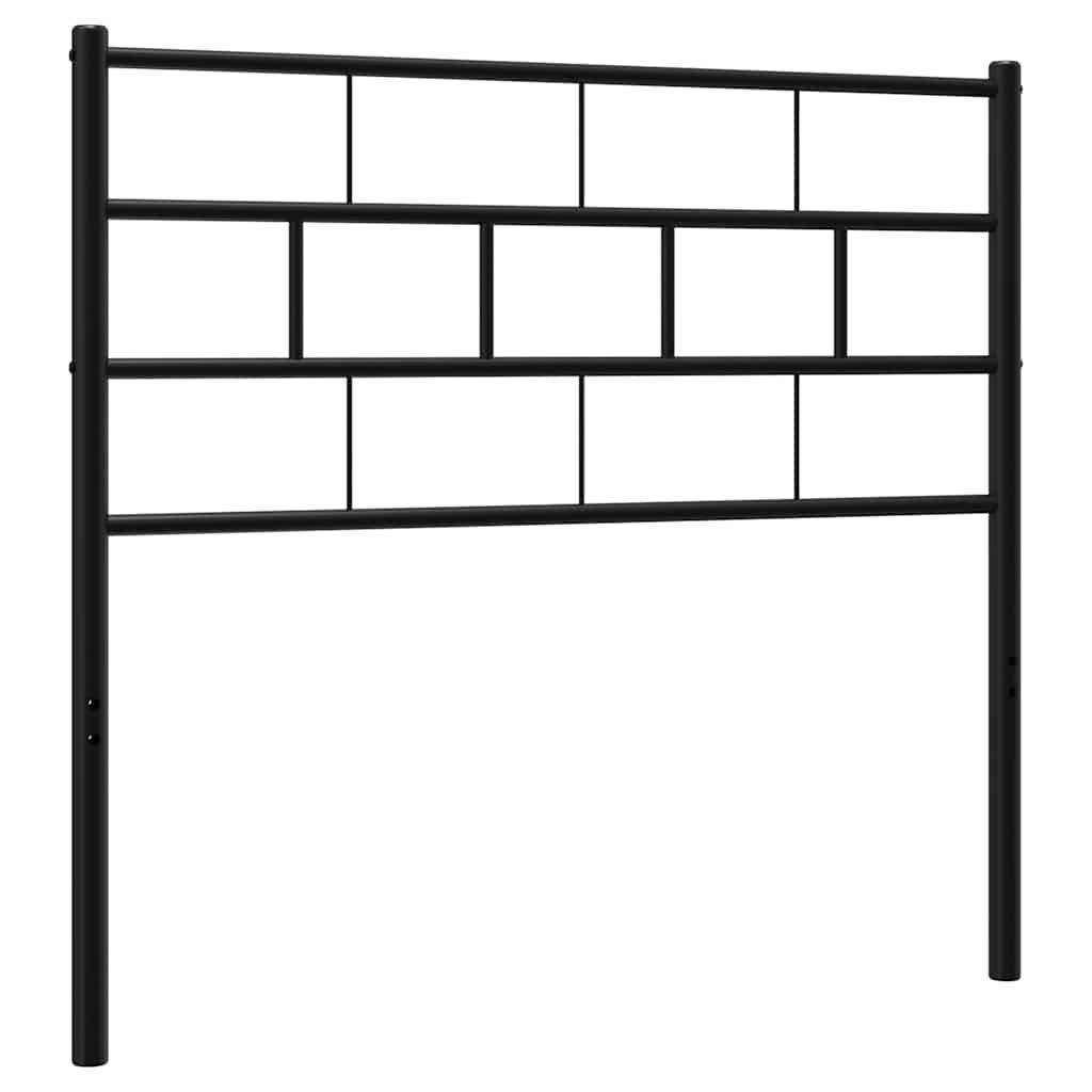 Metalno zamjensko uzglavlje crno 80 cm