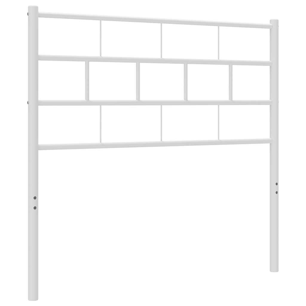 Metalno zamjensko uzglavlje bijelo 107 cm