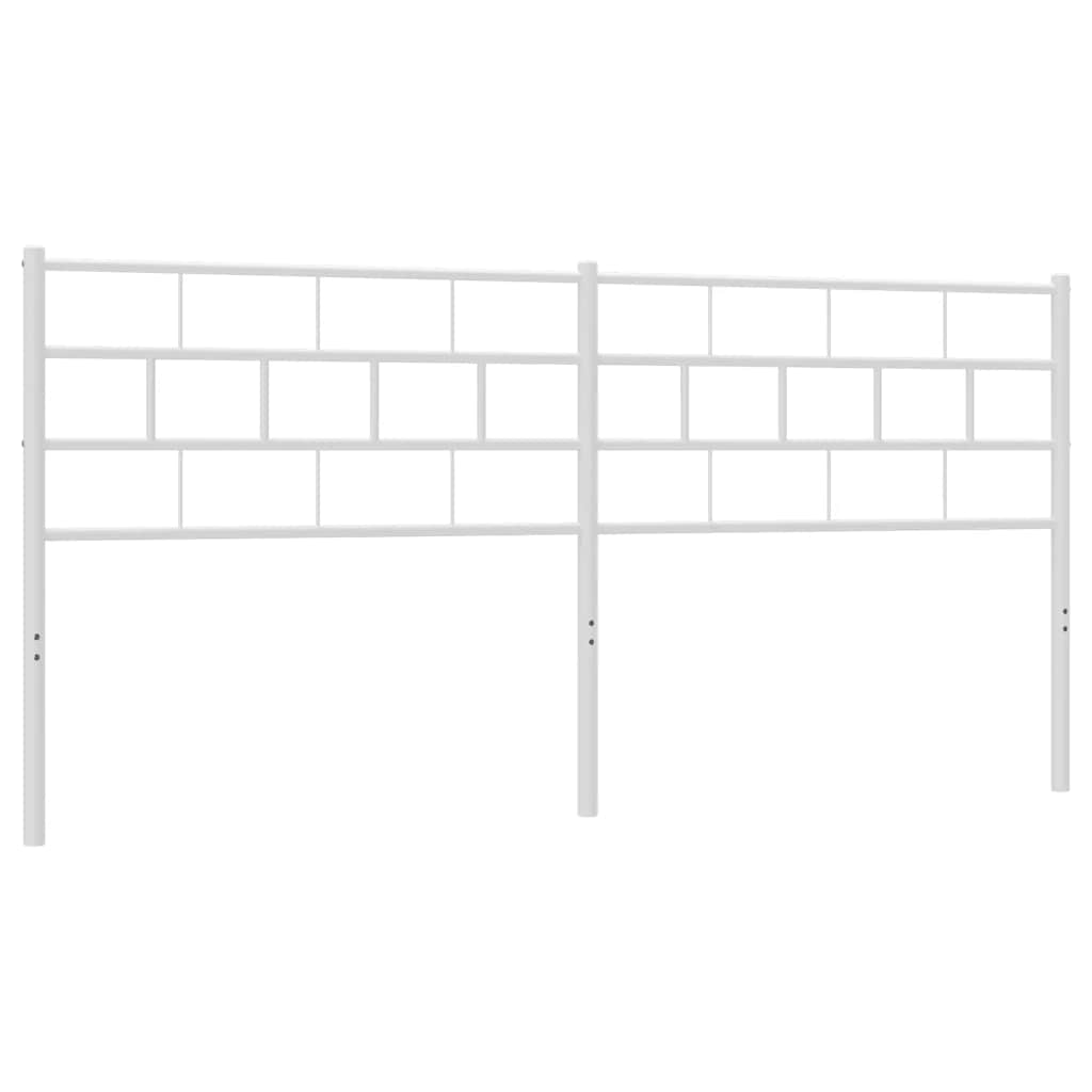 Metalno zamjensko uzglavlje bijelo 180 cm