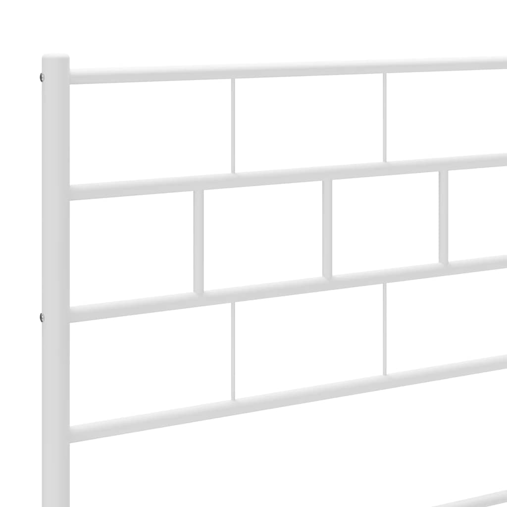 Metalno zamjensko uzglavlje bijelo 180 cm