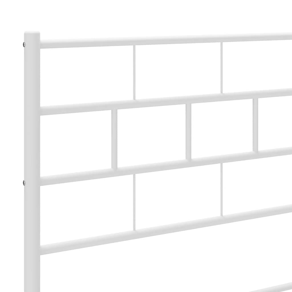 Metalno zamjensko uzglavlje bijelo 193 cm