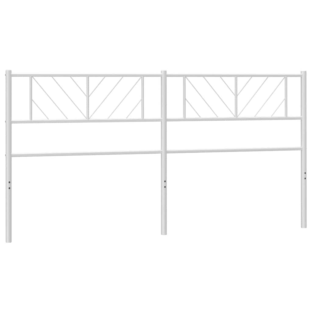 Metalno zamjensko uzglavlje bijelo 180 cm