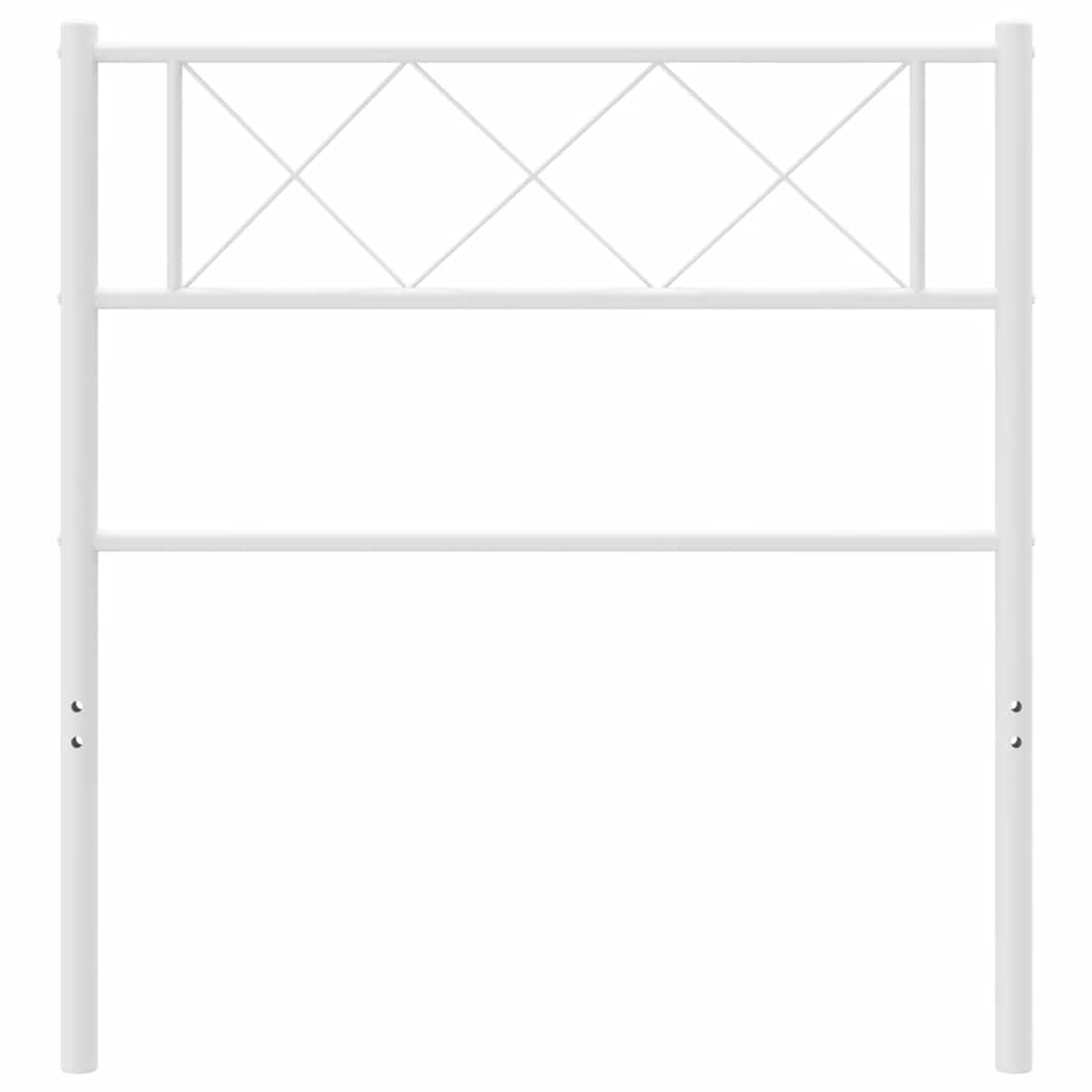 Metalno zamjensko uzglavlje bijelo 75 cm