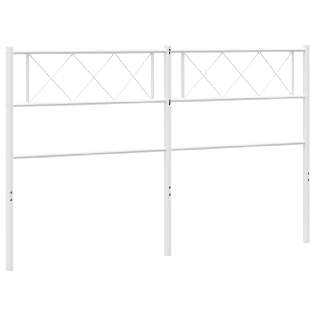 Metalno zamjensko uzglavlje bijelo 135 cm