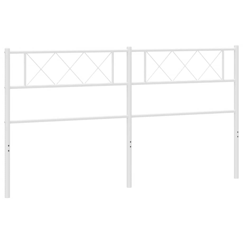 Metalno zamjensko uzglavlje bijelo 180 cm