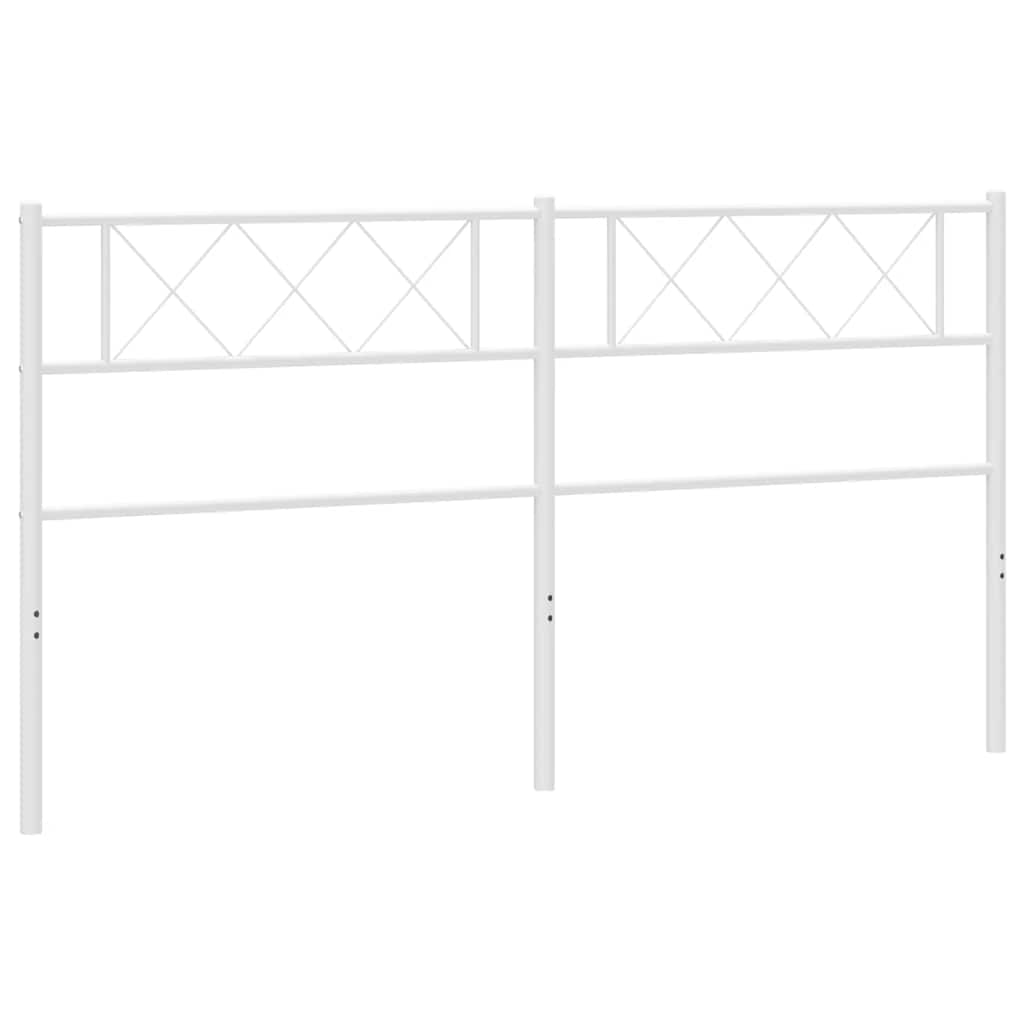 Metalno zamjensko uzglavlje bijelo 193 cm