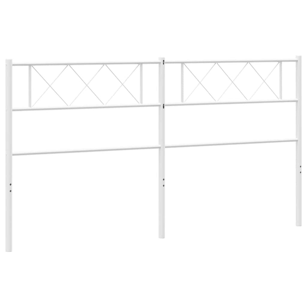 Metalno zamjensko uzglavlje bijelo 193 cm