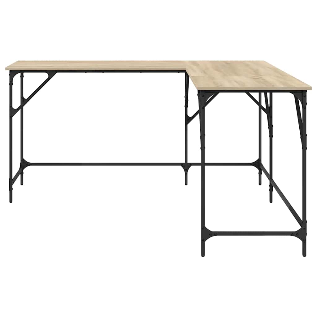 Radni stol boja hrasta sonome 149x149x75 cm konstruirano drvo