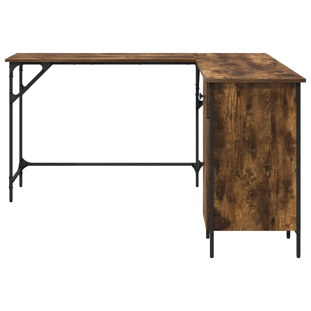 Radni stol boja dimljenog hrasta 141x141x75cm konstruirano drvo