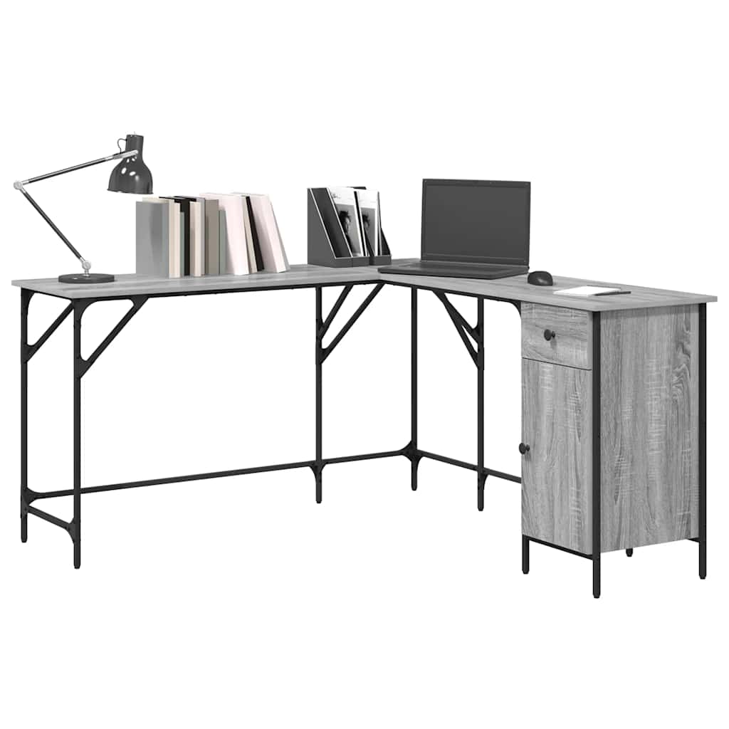 Radni stol boja hrasta sonome 141x141x75 cm konstruirano drvo