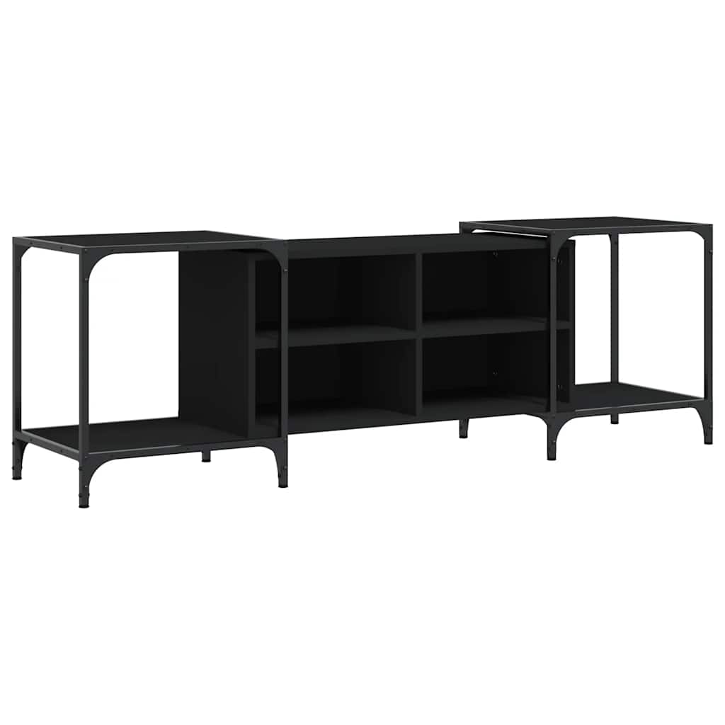 TV ormarić crni 153 x 37 x 50 cm od konstruiranog drva
