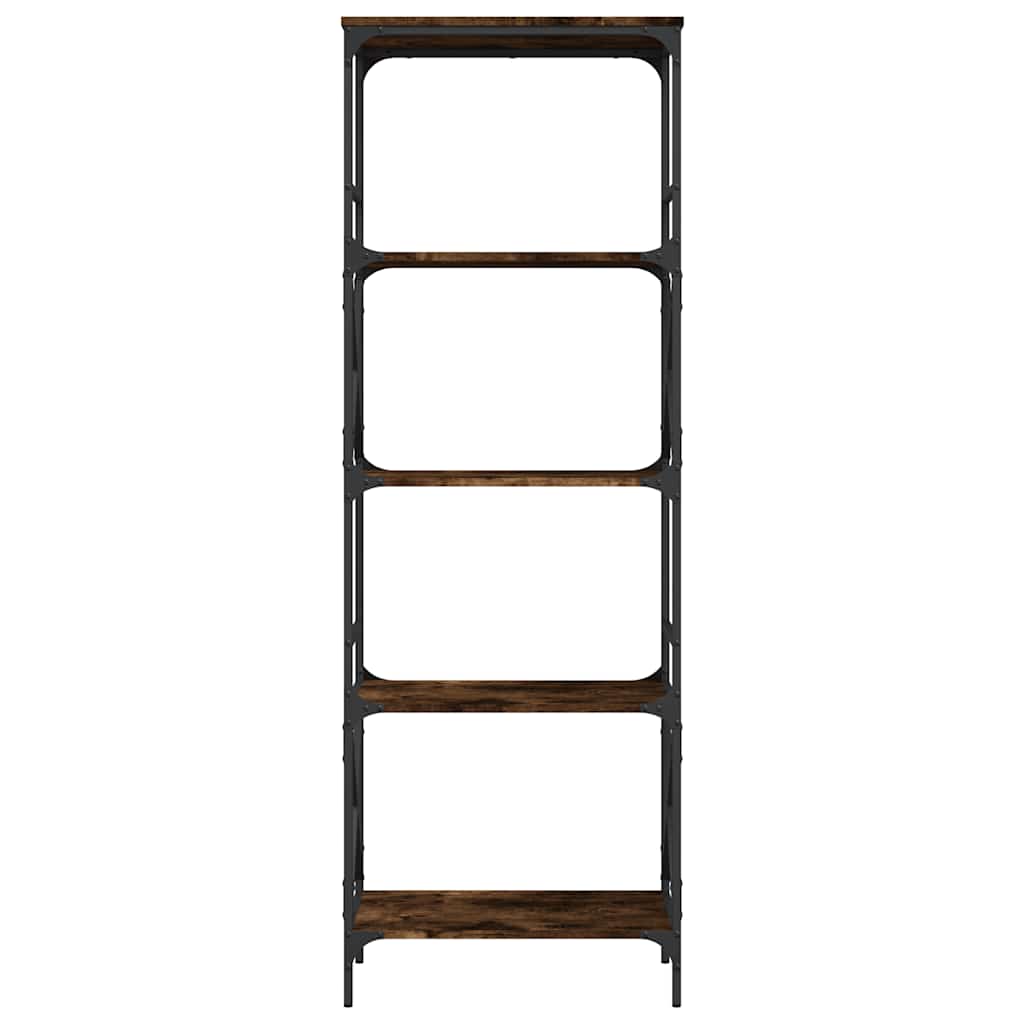 Regal za knjige s 5 razina boja hrasta 59 x 35 x 171 cm drveni