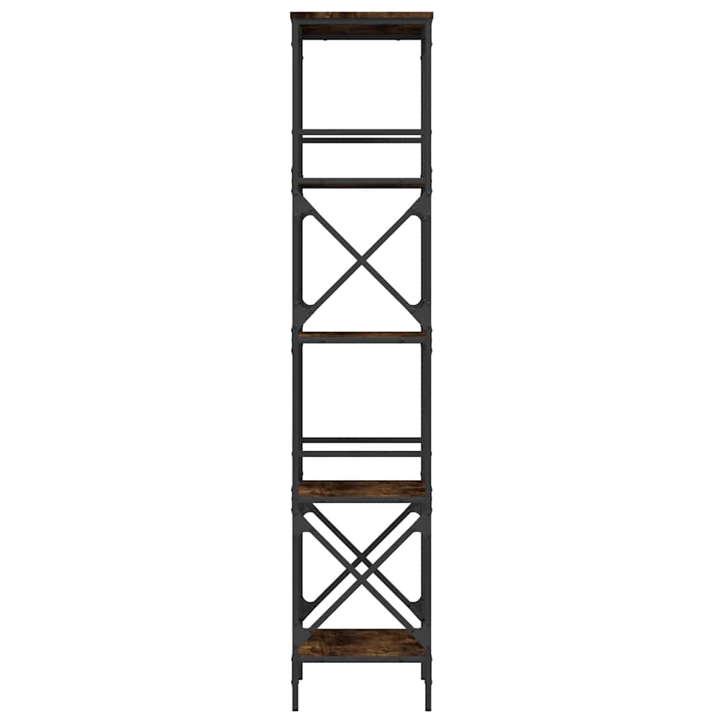 Regal za knjige s 5 razina boja hrasta 59 x 35 x 171 cm drveni