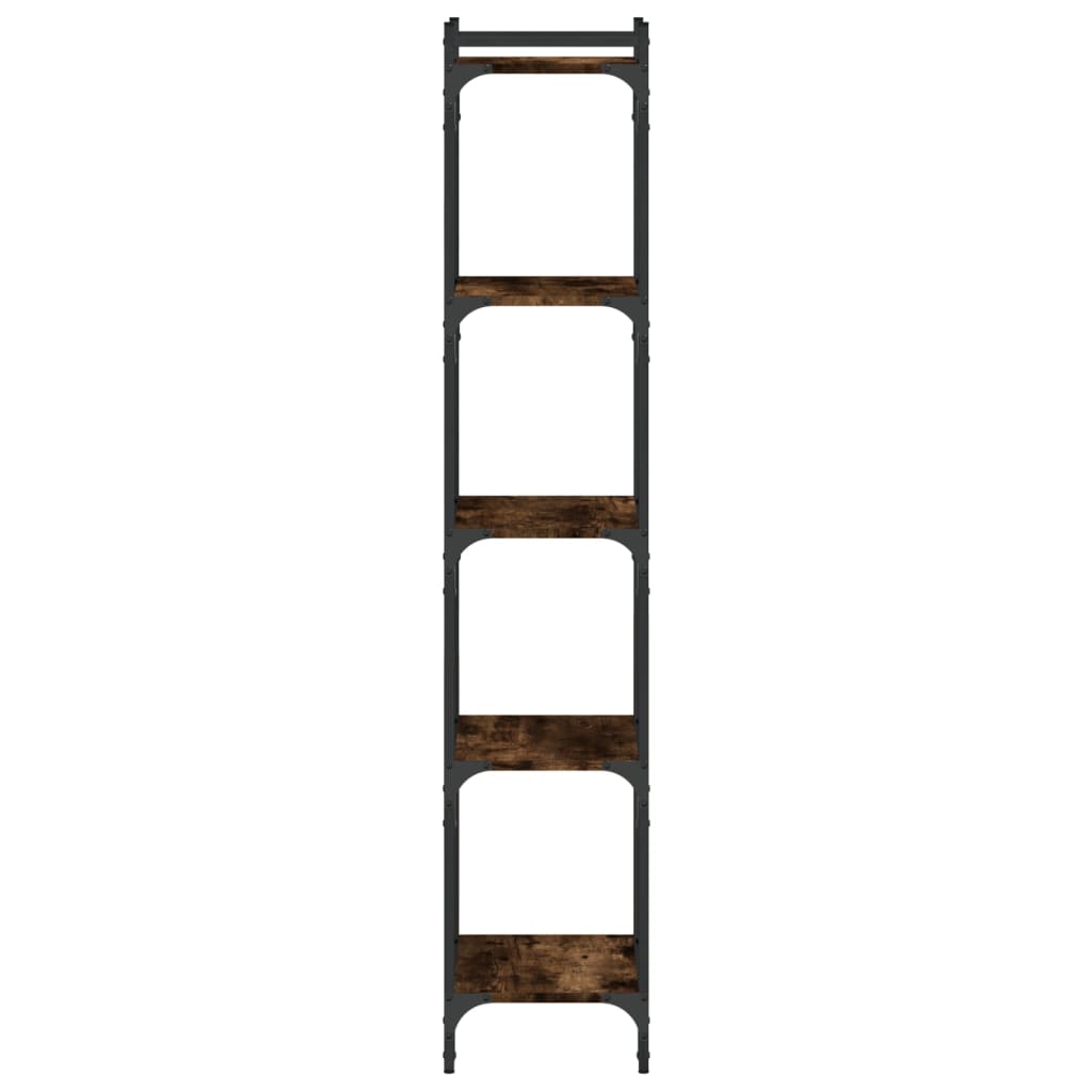 Regal za knjige s 5 razina boja hrasta 40 x 30 x 154 cm drveni