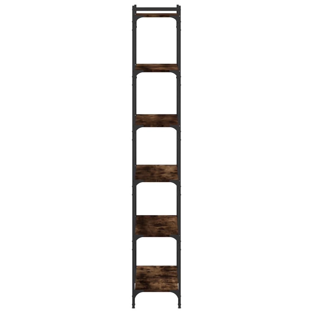 Regal za knjige sa 6 razina boja hrasta 80 x 30 x 188 cm drveni