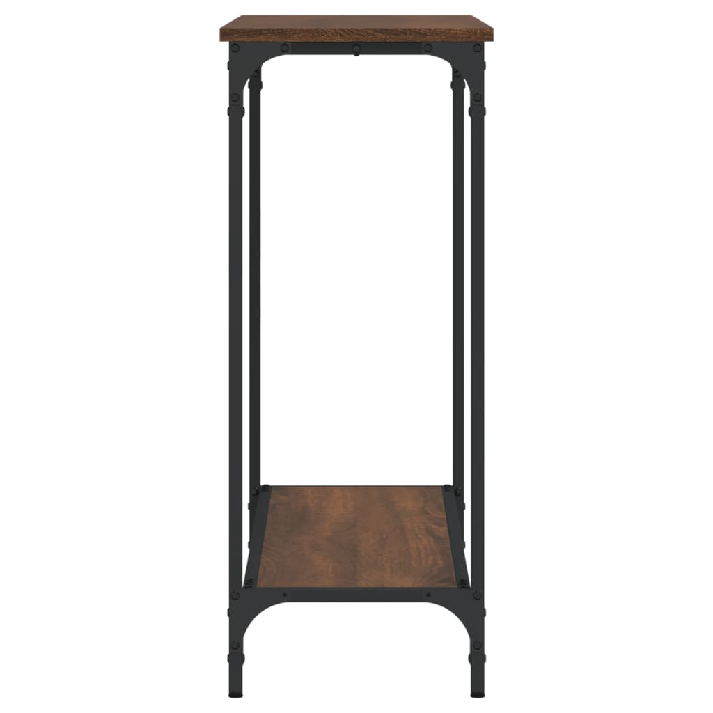 Konzolni stol boja hrasta 101x30,5x75 cm konstruirano drvo