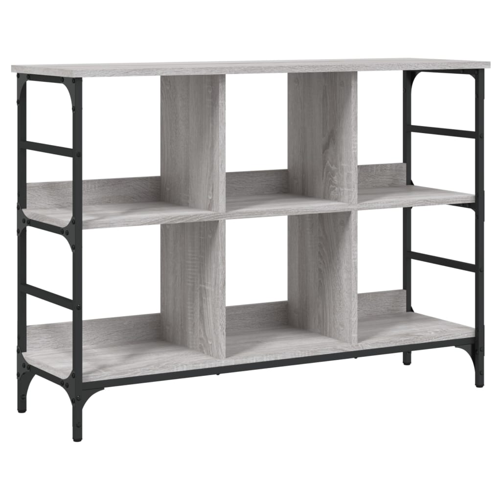 Komoda siva boja hrasta 102 x 32 x 73,5 cm konstruirano drvo