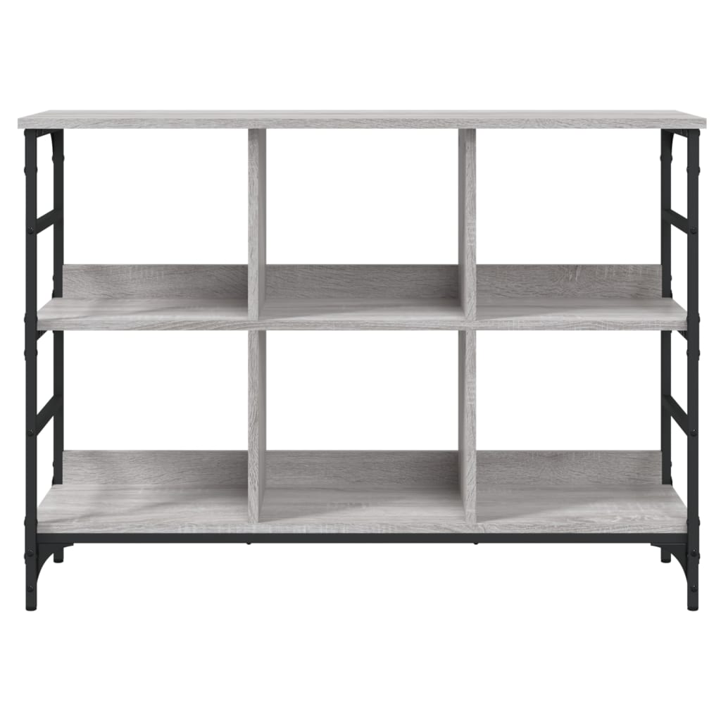 Komoda siva boja hrasta 102 x 32 x 73,5 cm konstruirano drvo