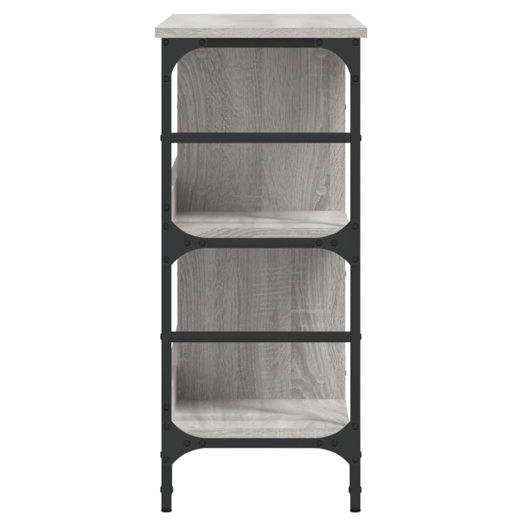 Komoda siva boja hrasta 102 x 32 x 73,5 cm konstruirano drvo