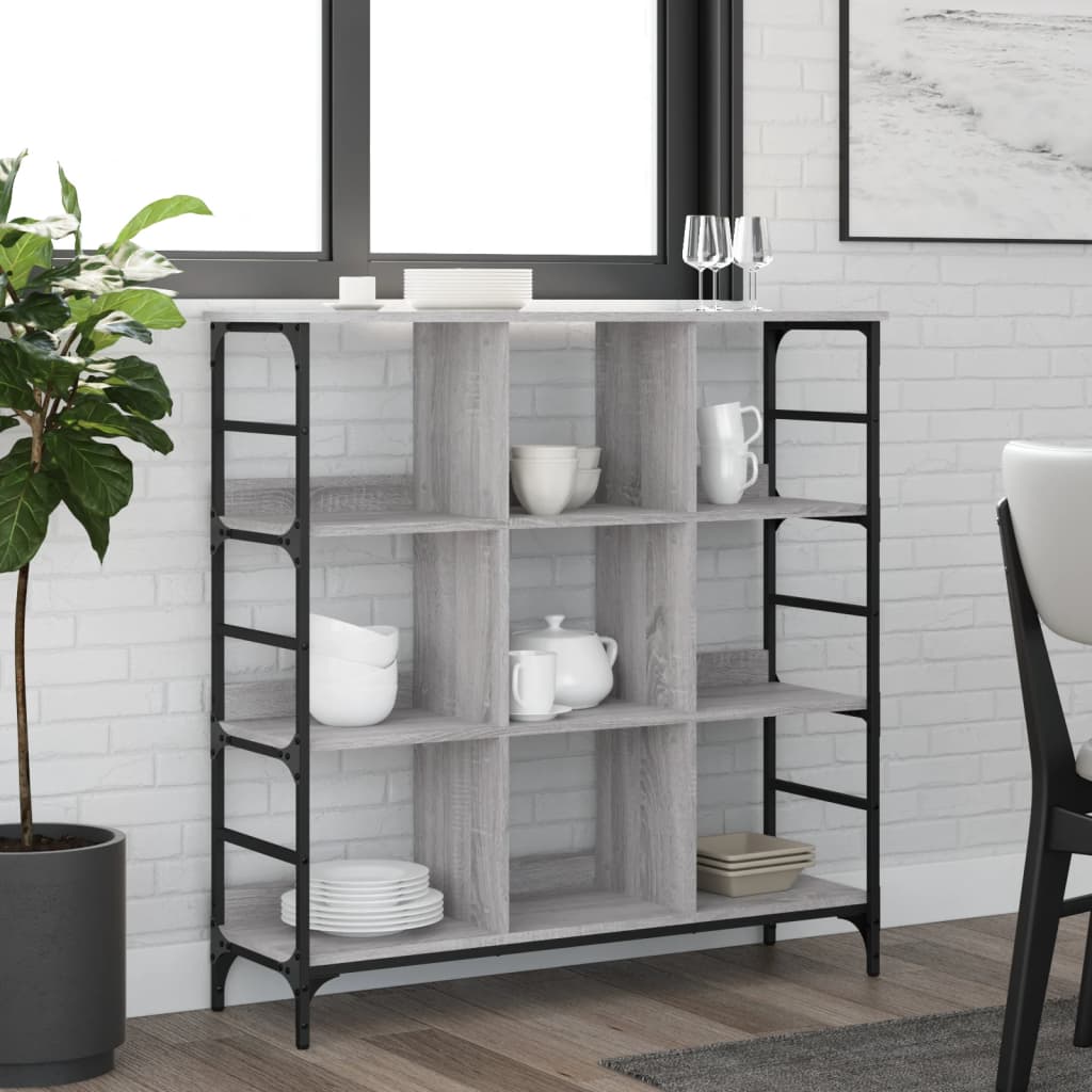 Komoda siva boja hrasta 102x32x103,5 cm od konstruiranog drva