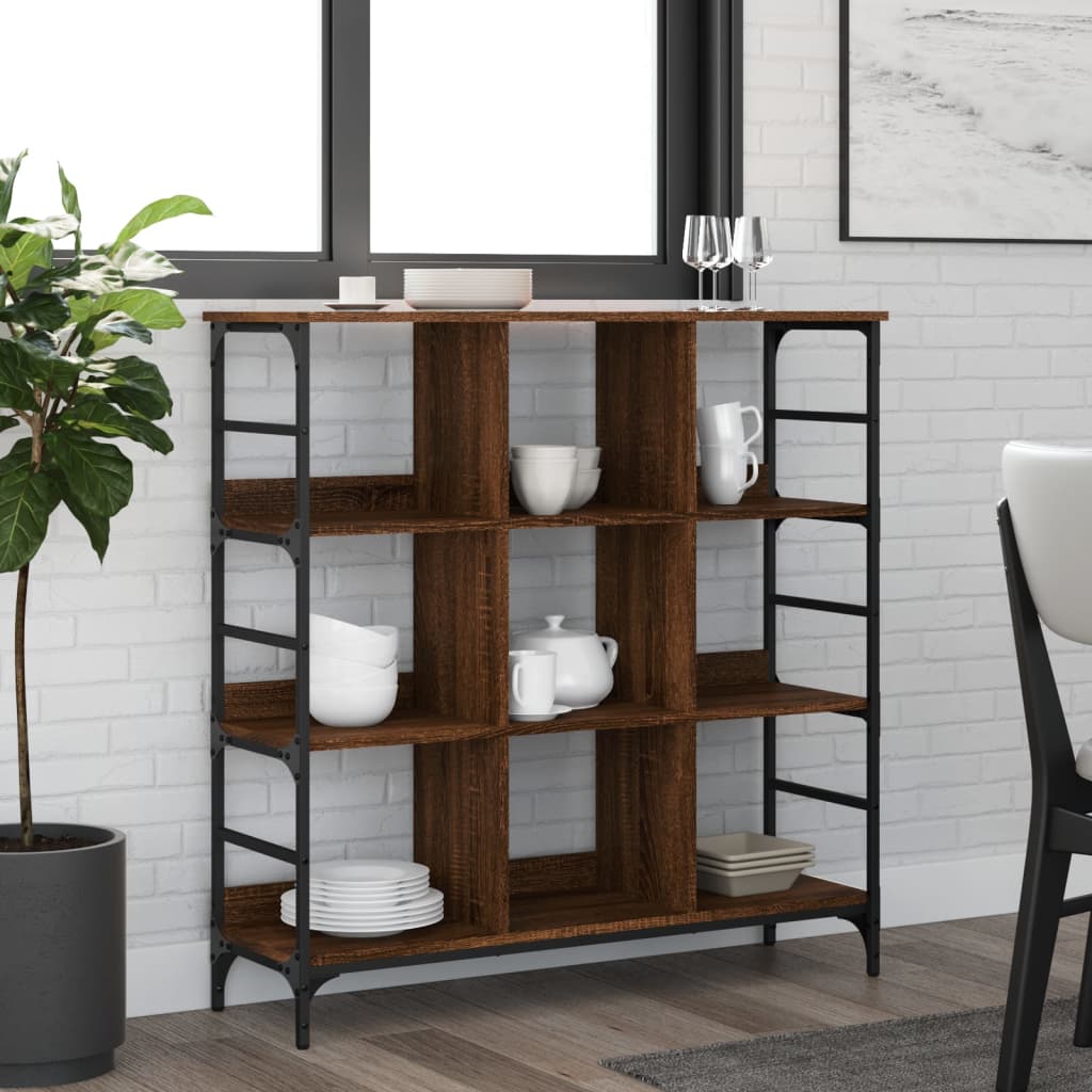 Komoda smeđa boja hrasta 102x32x103,5 cm od konstruiranog drva