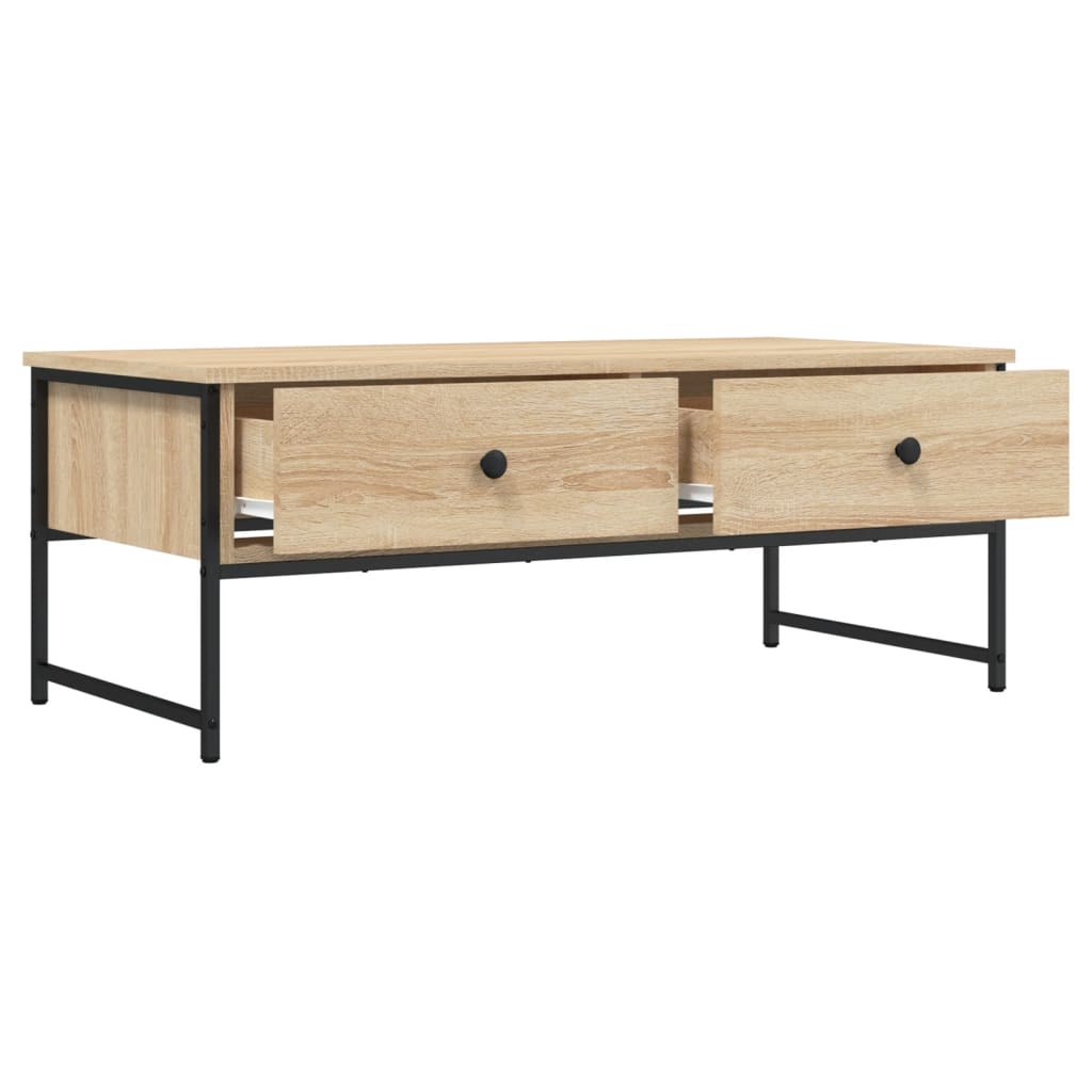 Stolić za kavu boja hrasta 101x49x39,5 cm konstruirano drvo