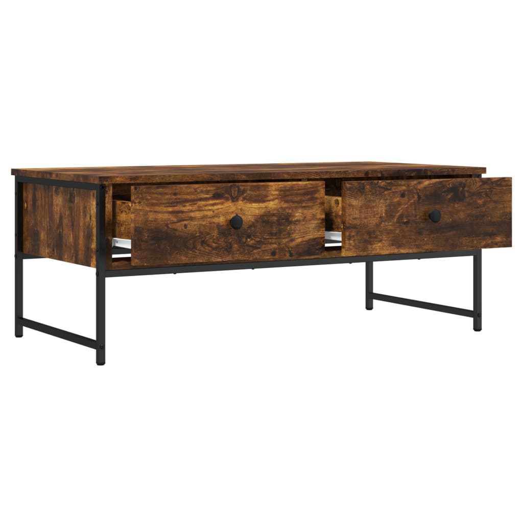 Stolić za kavu boja hrasta 101x49x39,5 cm konstruirano drvo